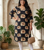 Crystal hand work long kurtis