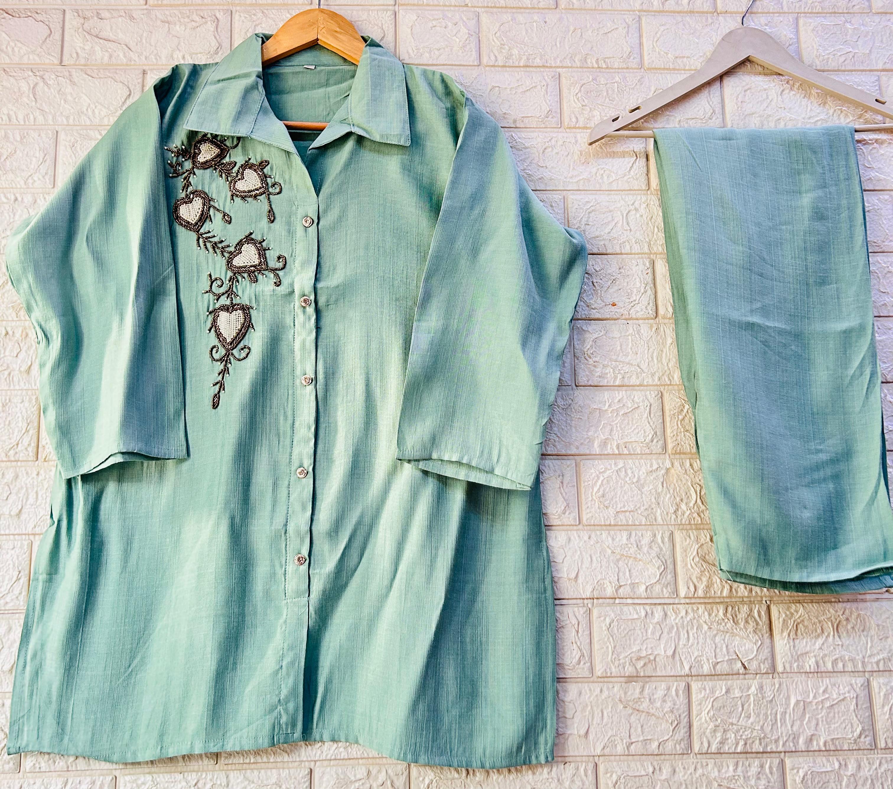 EMBROIDERY WORK CO-ORD SET