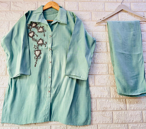 EMBROIDERY WORK CO-ORD SET