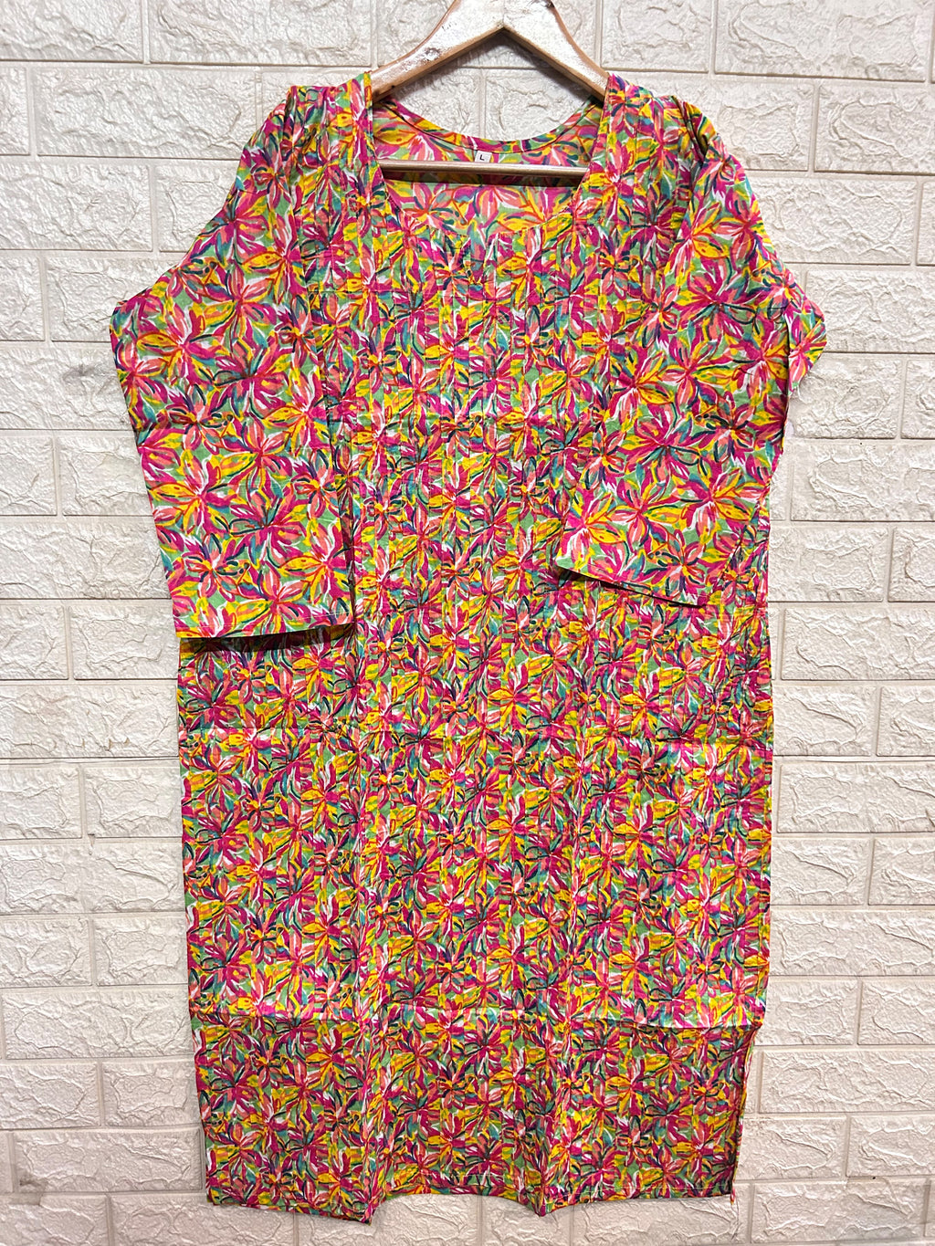 PLATED WORK LONG KURTI