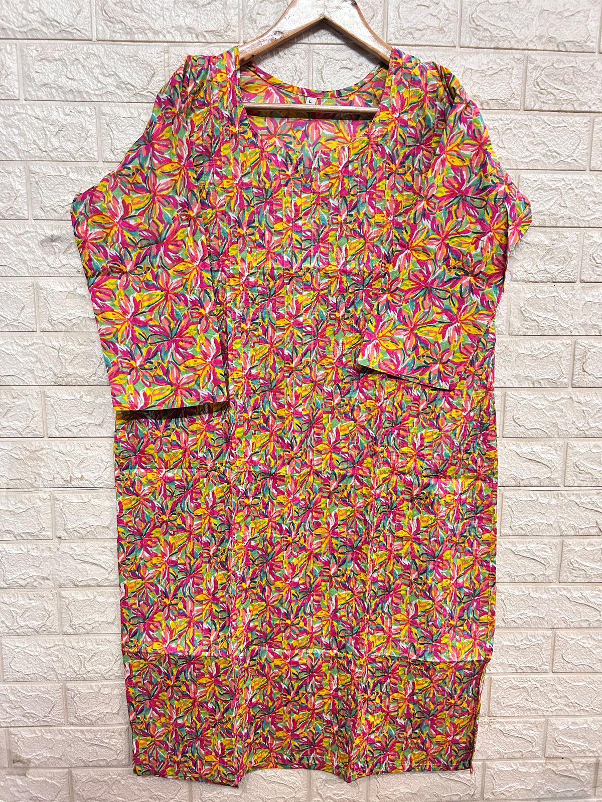 PLATED WORK LONG KURTI