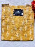 V NECK LONG KURTI