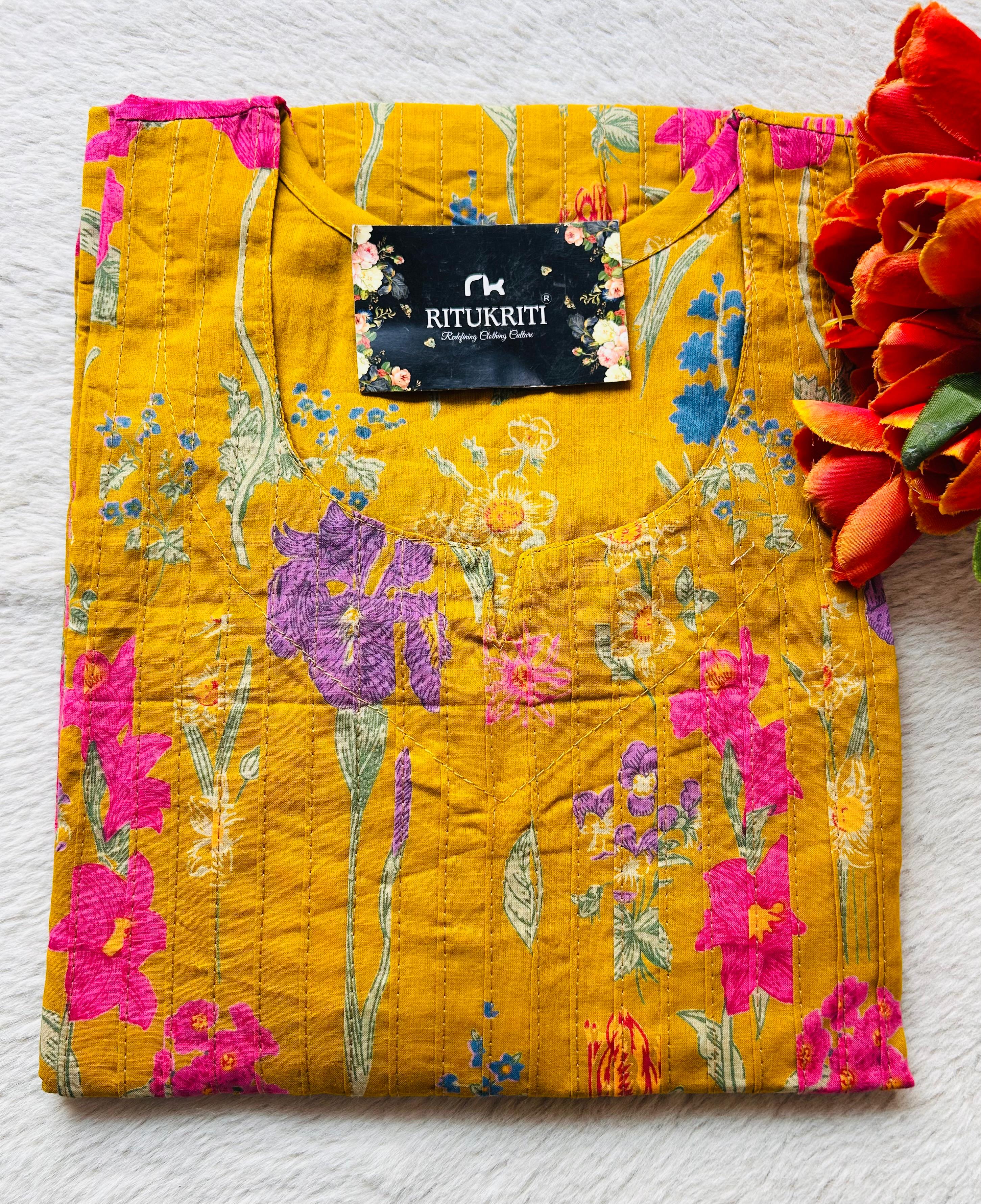 PLEATED LONG KURTI