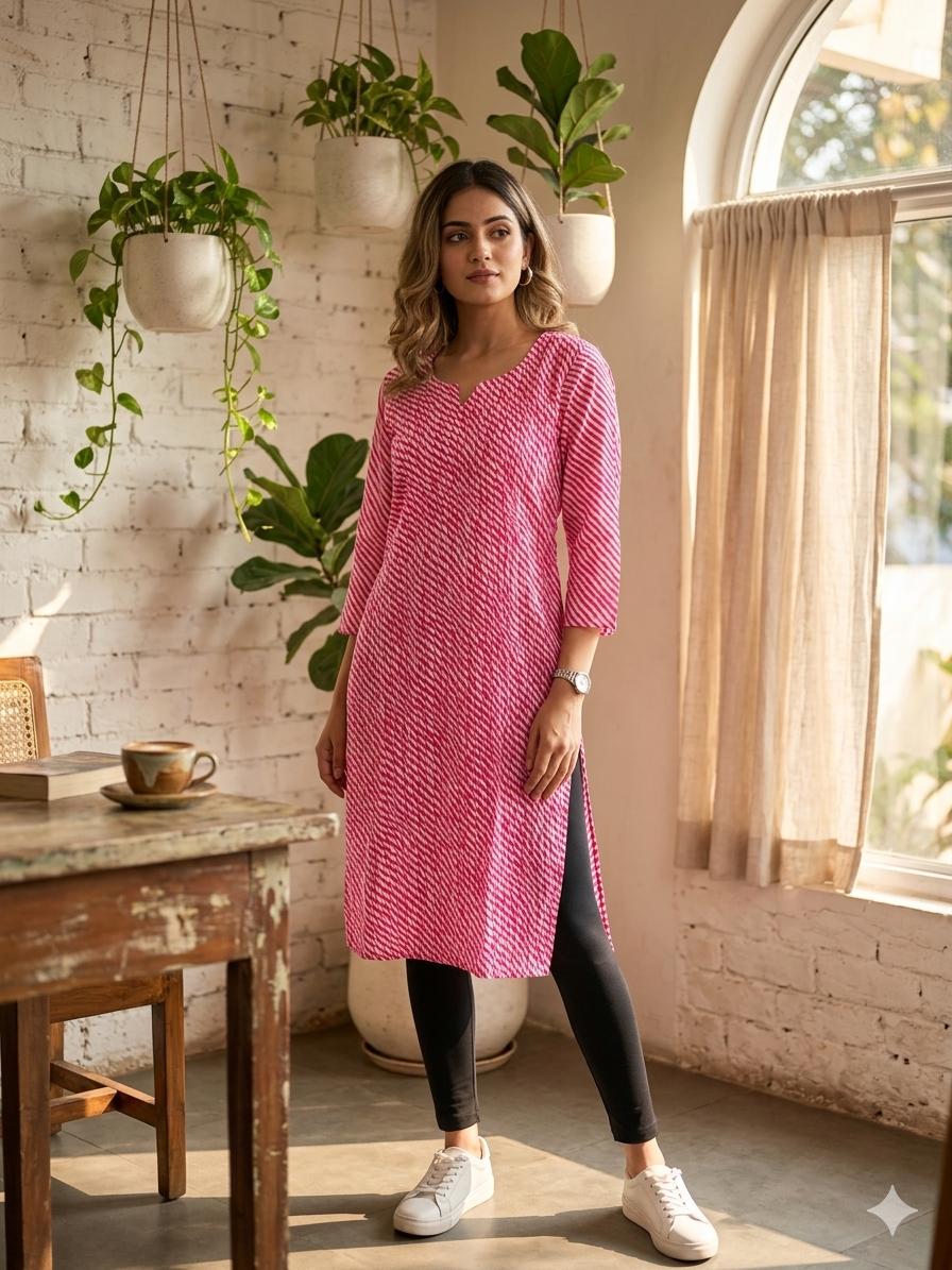 PLEATED LONG KURTI