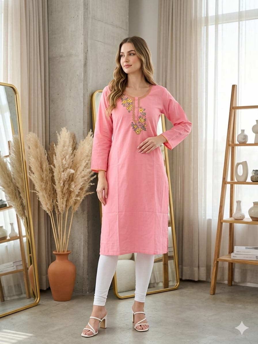EMBROIDERY WORK KURTI