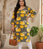 Crystal hand work long kurtis