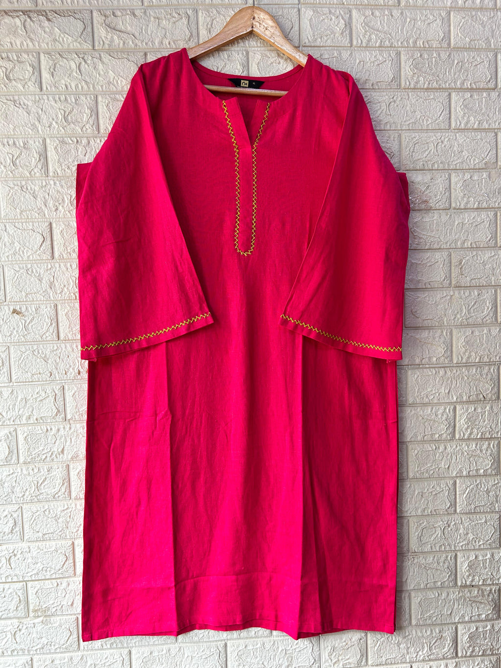 V NECK LONG KURTI
