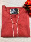V NECK LONG KURTI