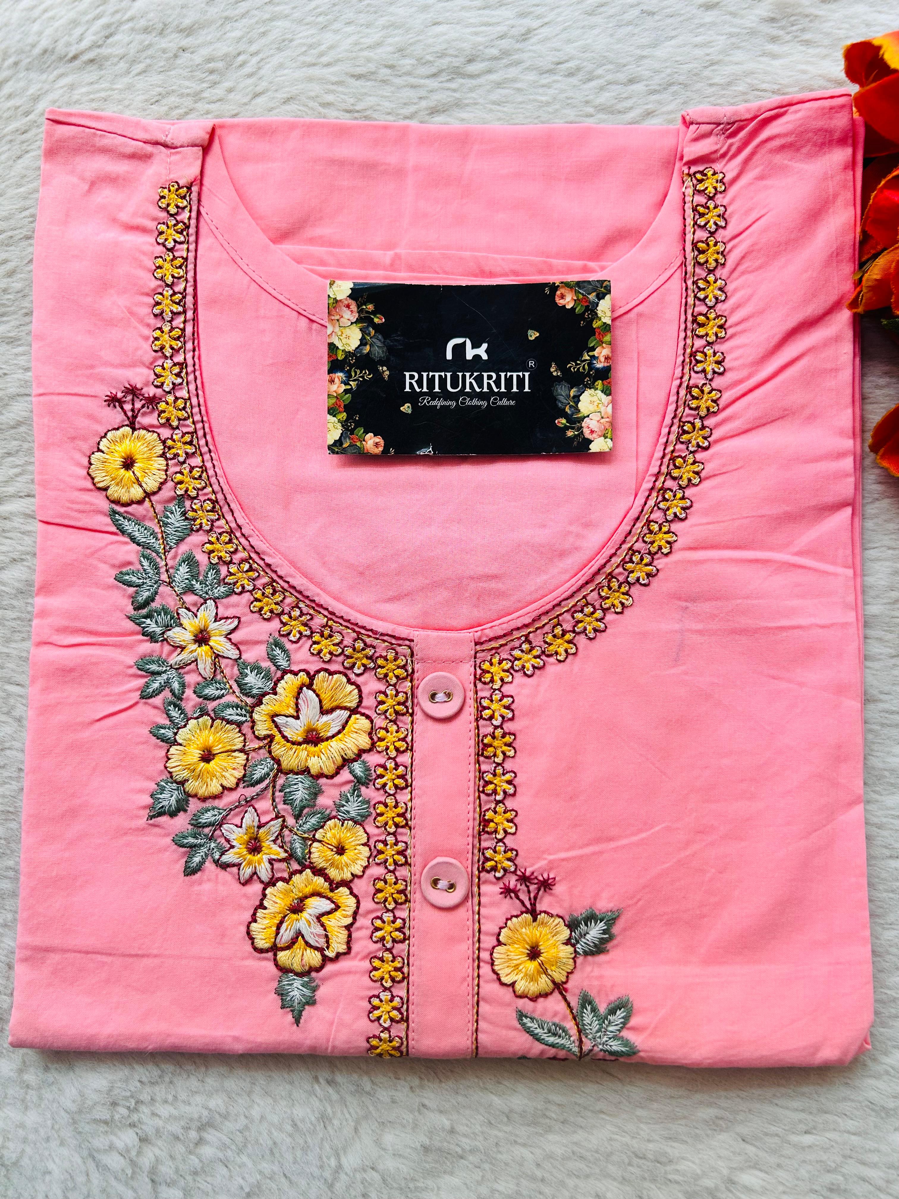 EMBROIDERY WORK KURTI