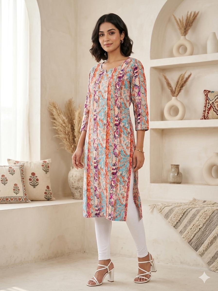 PLEATED LONG KURTI