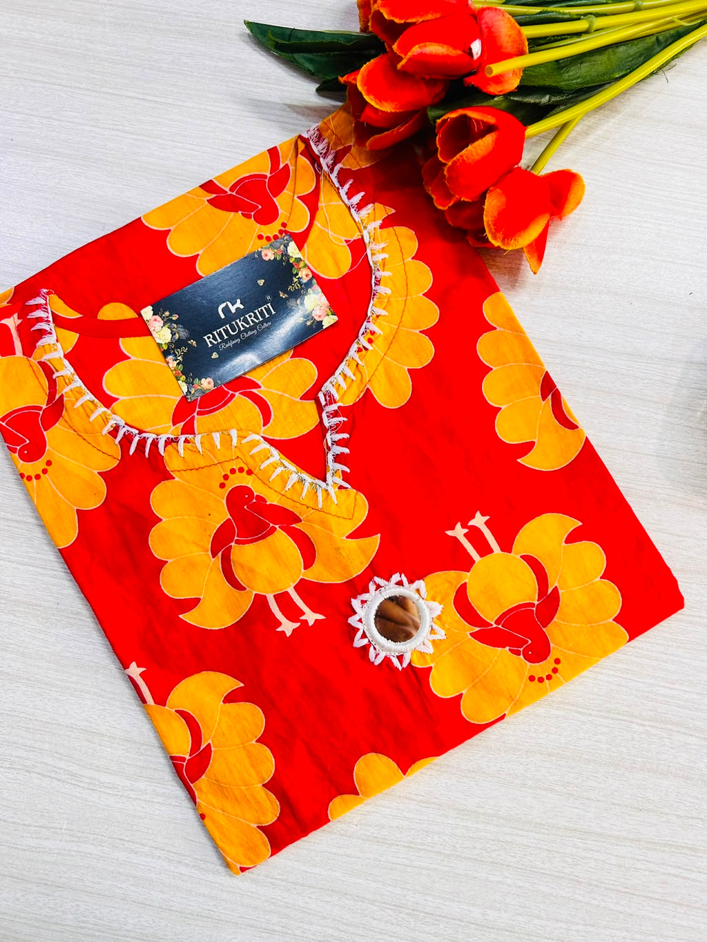 MIRRORWORK LONG KURTI