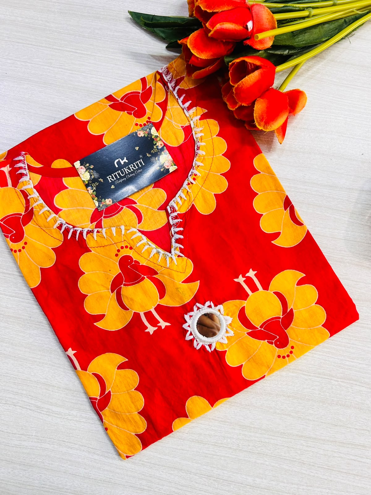 MIRRORWORK LONG KURTI