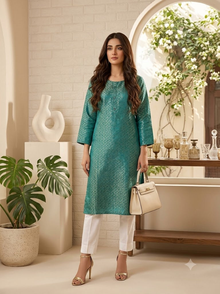 Banarasi Long kurti