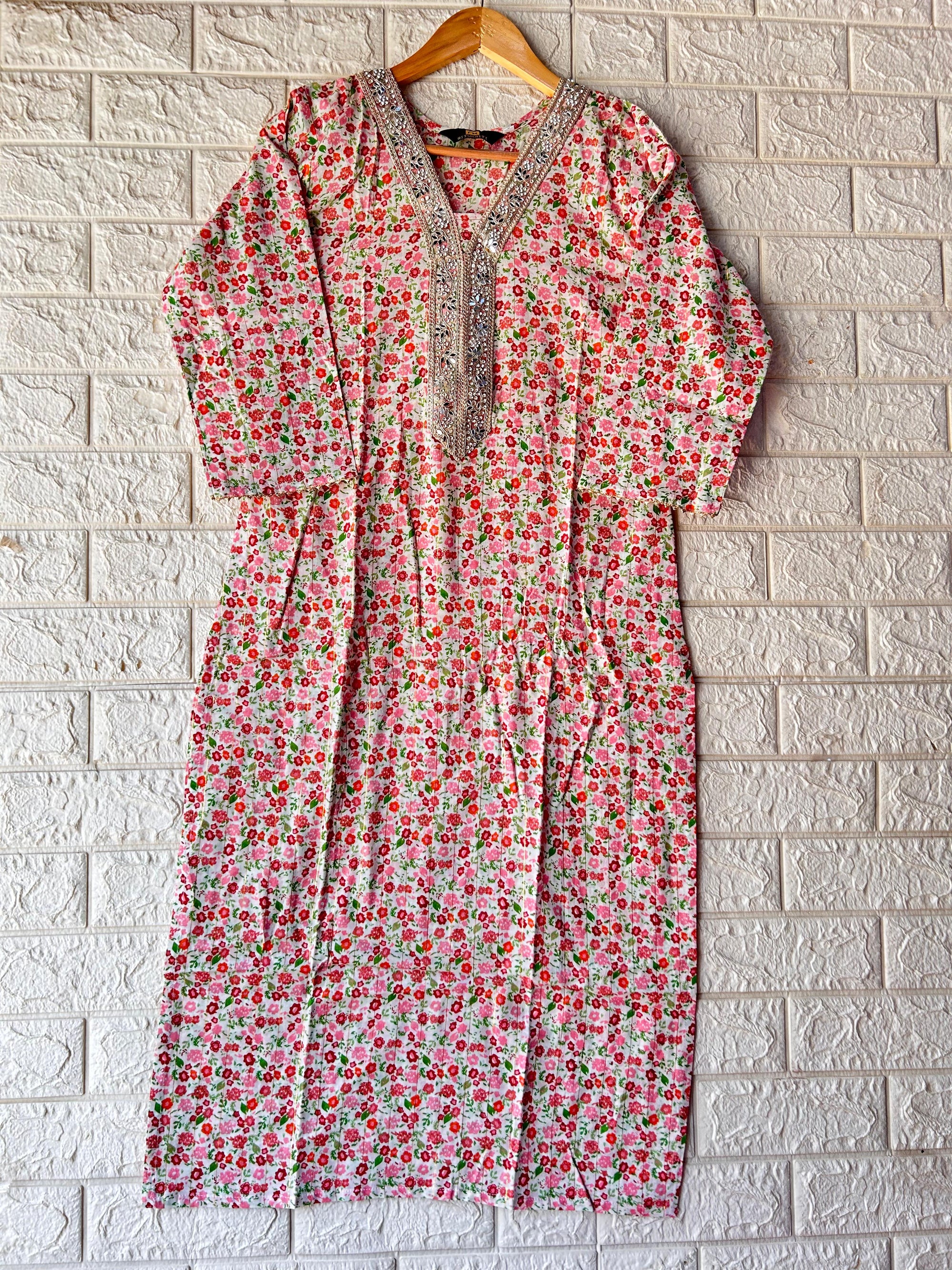 MIRRORWORK LONG KURTI