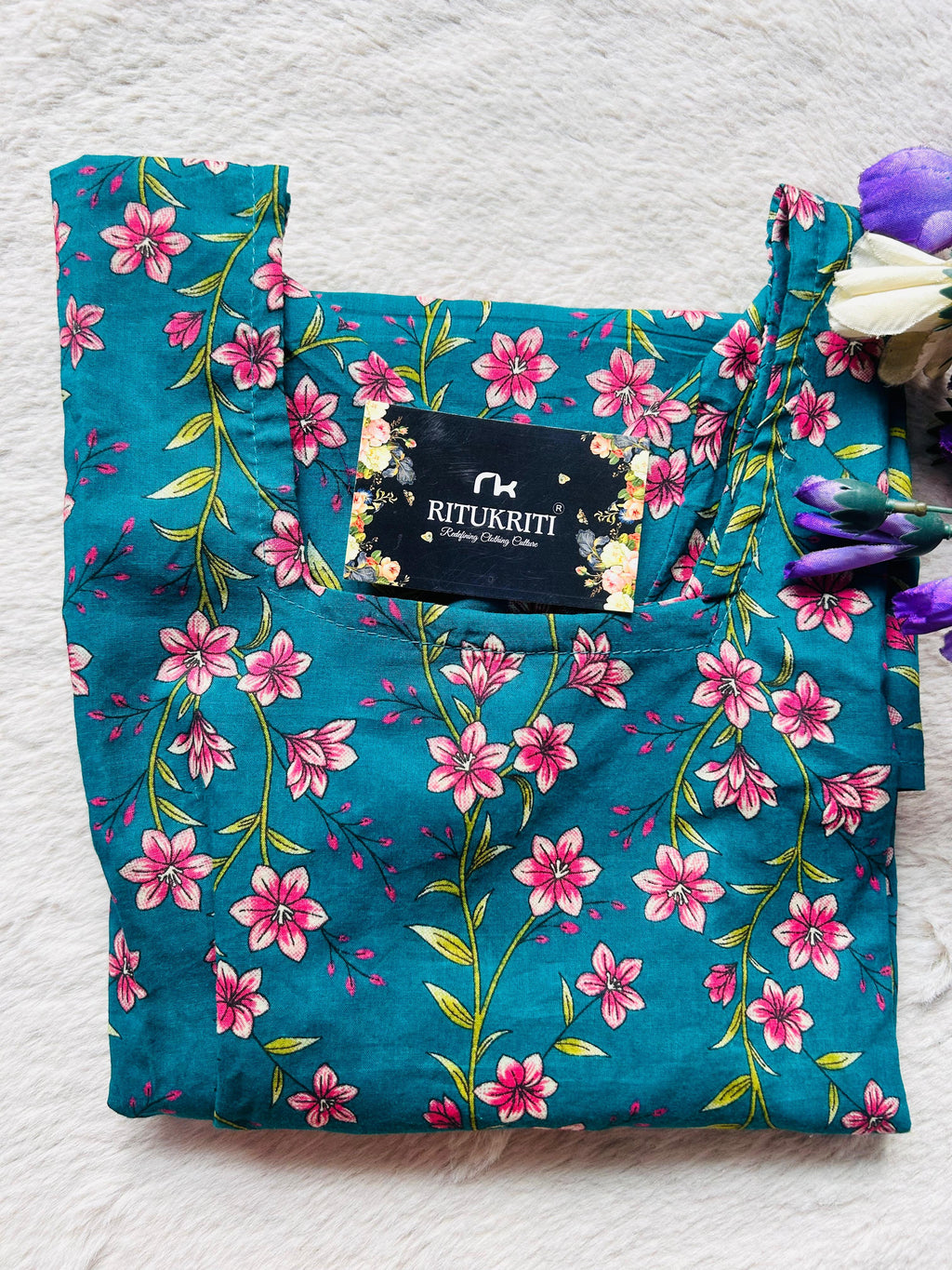 SQUARE NECK SHORT KURTIS