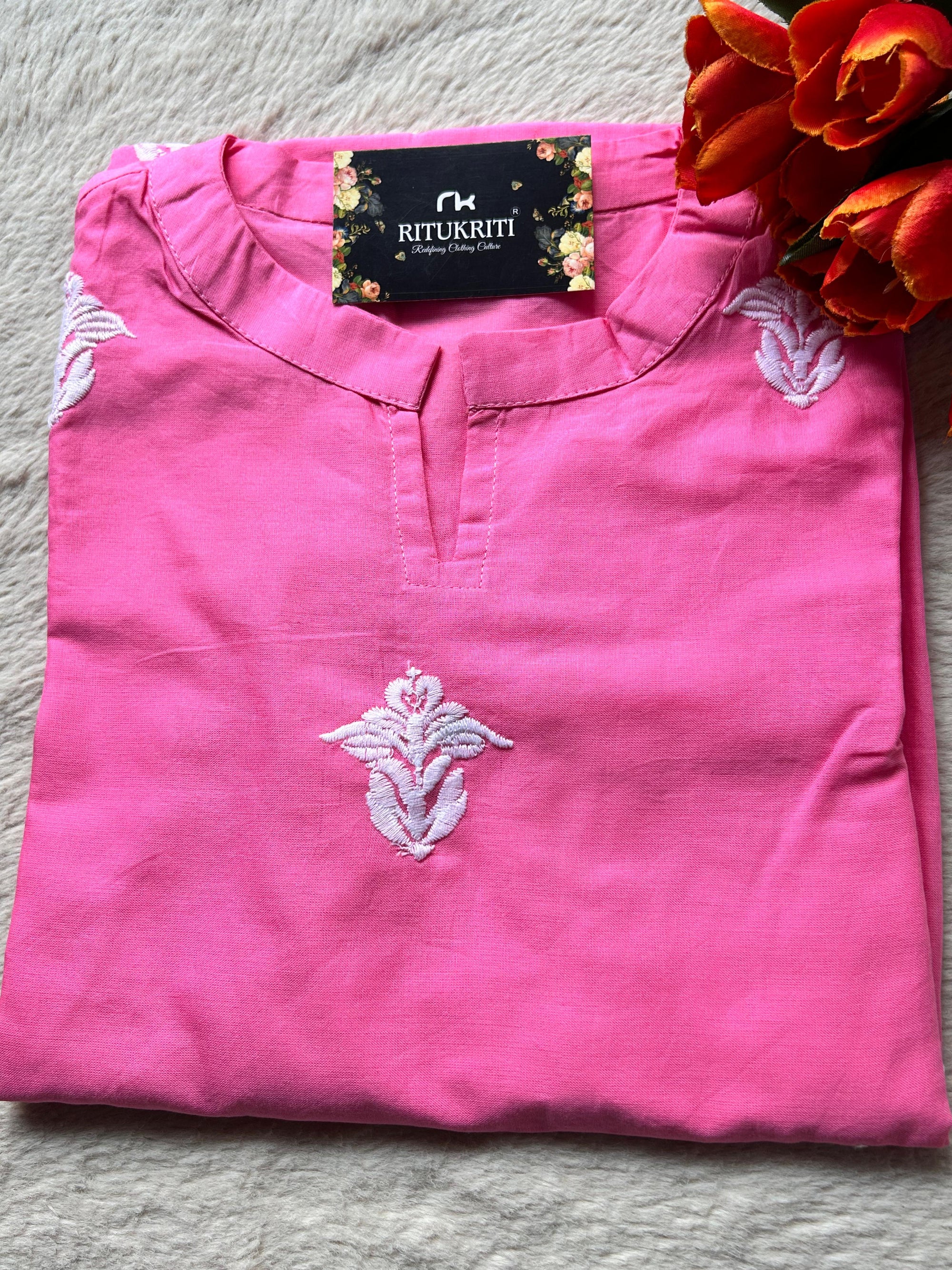 V NECK LONG KURTI
