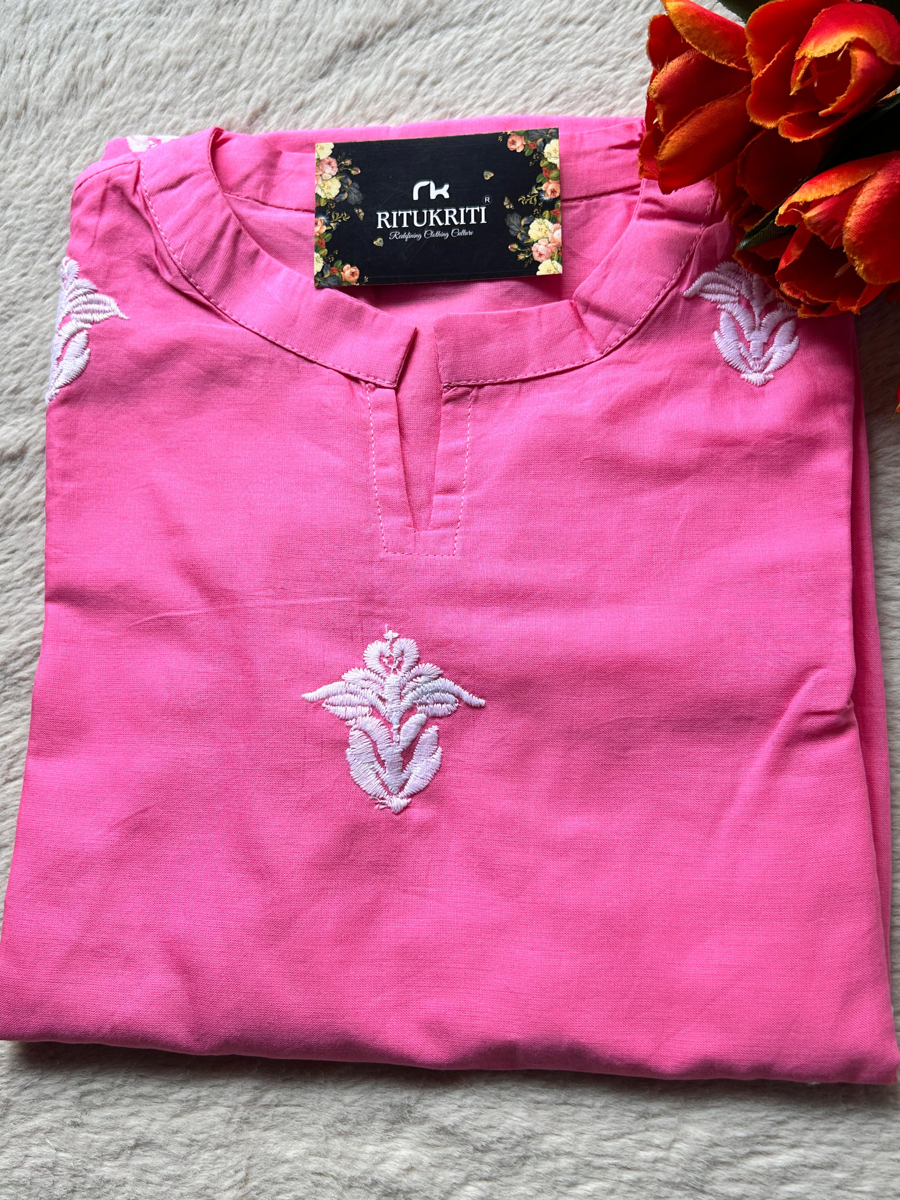 V NECK LONG KURTI