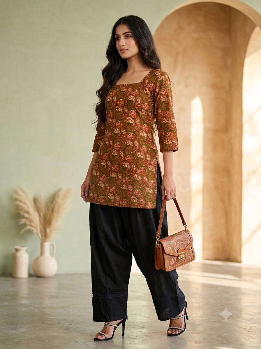 CHORAS NECK SHORT KURTIS