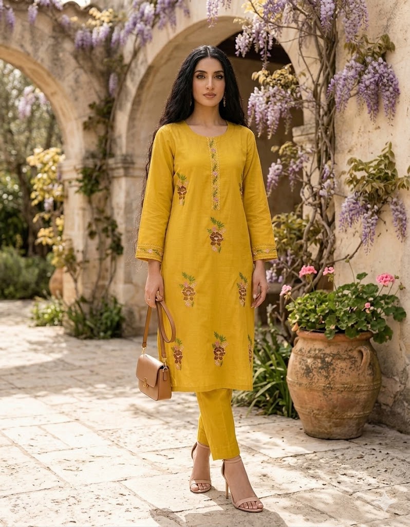THREADWORK EMBROIDERY 2 PIECE SET