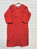 V neck long kurtis