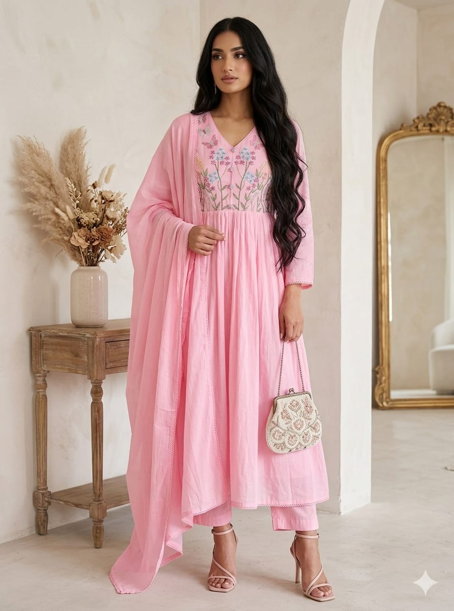 MUL MUL COTTON FROCK STYLE