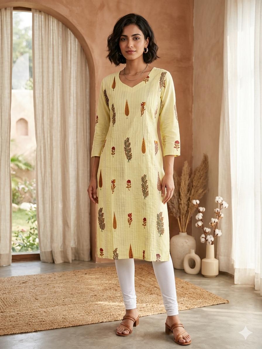 PLEATED LONG KURTI