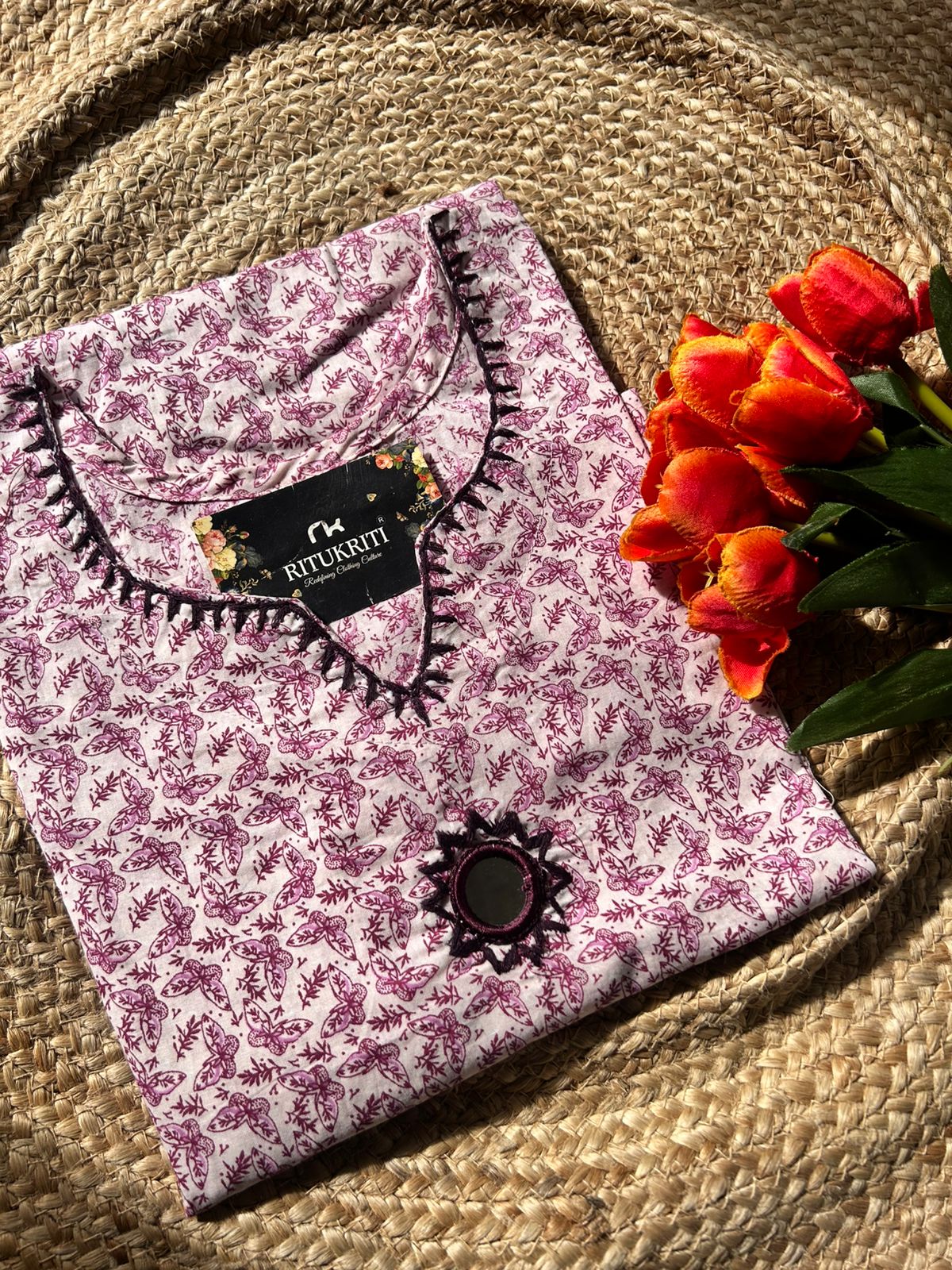 MIRRORWORK LONG KURTI