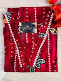 V neck long kurtis