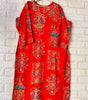Cristal hand work long kurtis