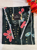 V neck long kurtis